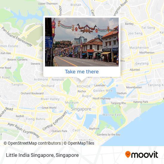 Little India Singapore map