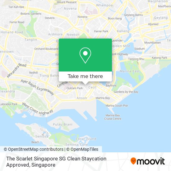 The Scarlet Singapore SG Clean Staycation Approved map