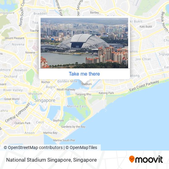 National Stadium Singapore map