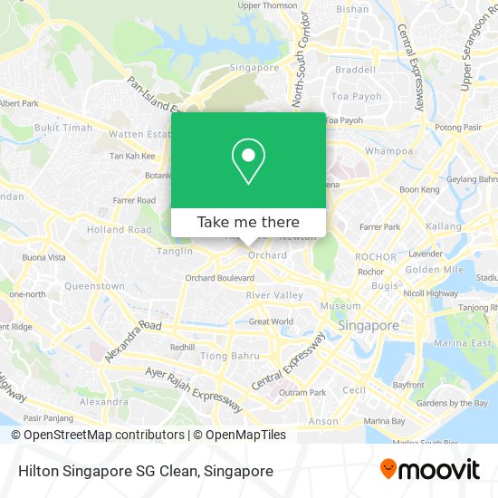 Hilton Singapore SG Clean map