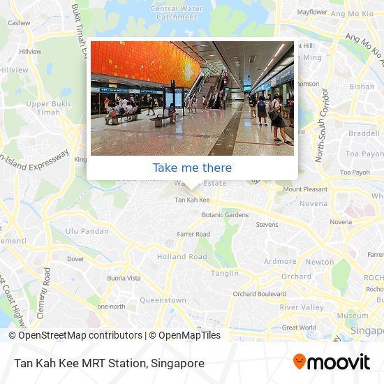 Tan Kah Kee MRT Station map