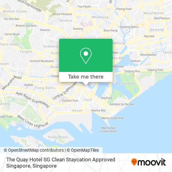 The Quay Hotel SG Clean Staycation Approved Singapore map