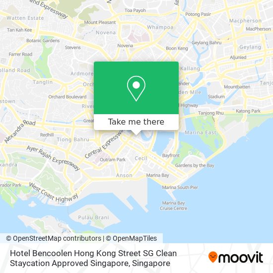 Hotel Bencoolen Hong Kong Street SG Clean Staycation Approved Singapore map