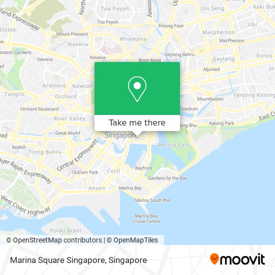Marina Square Singapore map