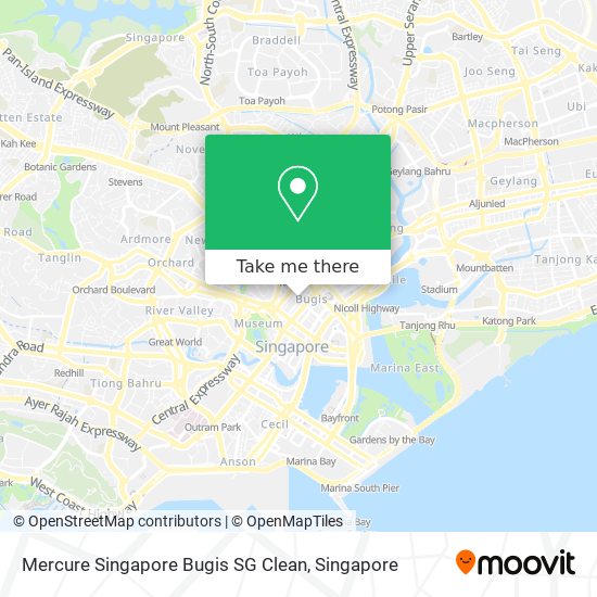 Mercure Singapore Bugis SG Clean map