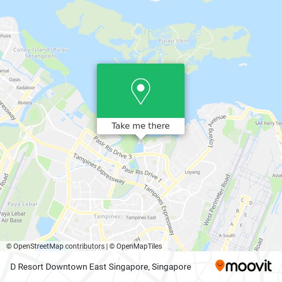 D Resort Downtown East Singapore map