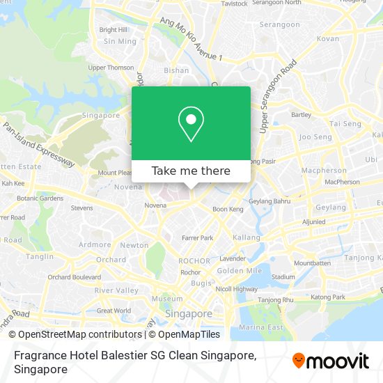 Fragrance Hotel Balestier SG Clean Singapore map