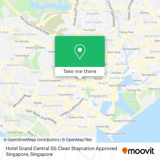 Hotel Grand Central SG Clean Staycation Approved Singapore map