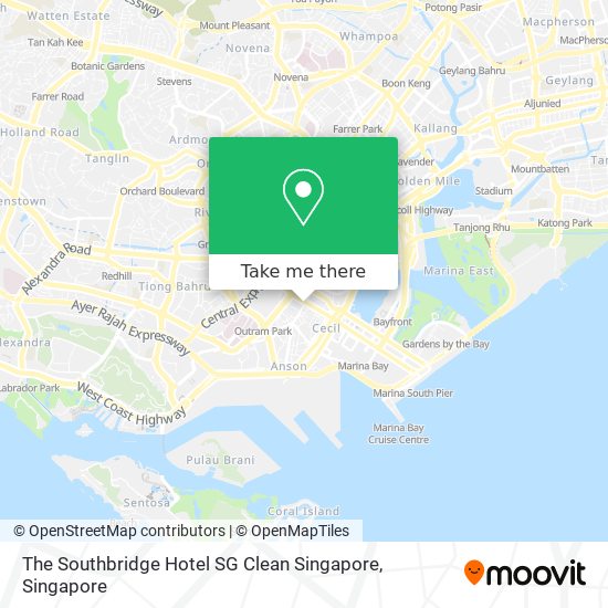 The Southbridge Hotel SG Clean Singapore map