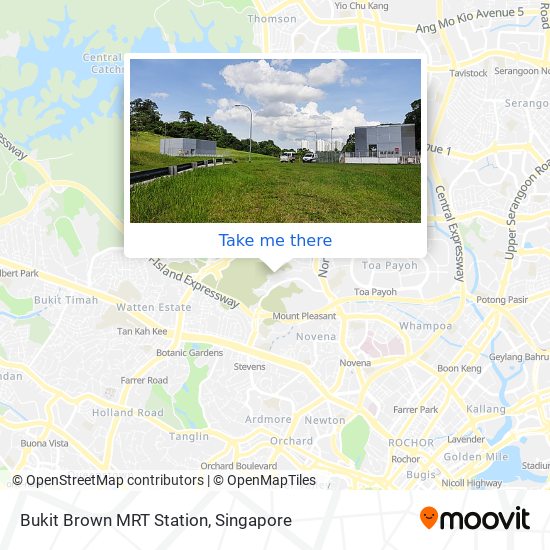 Bukit Brown MRT Station map
