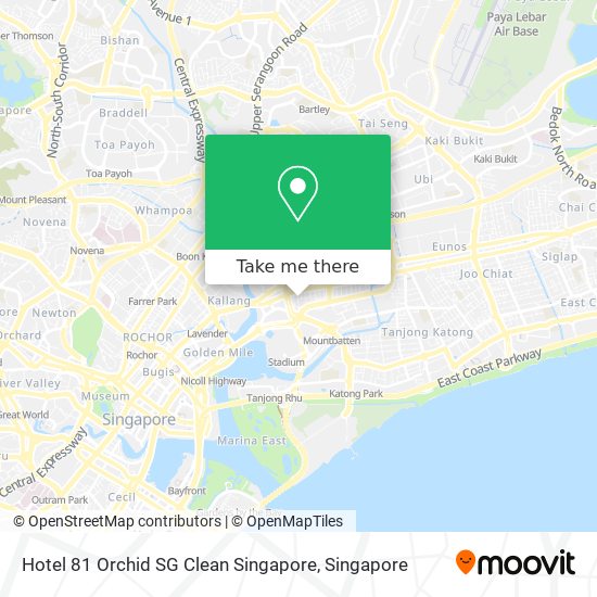 Hotel 81 Orchid SG Clean Singapore map