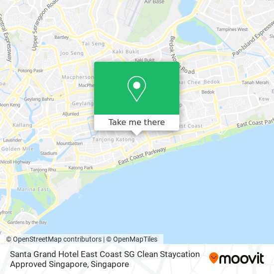 Santa Grand Hotel East Coast SG Clean Staycation Approved Singapore地图
