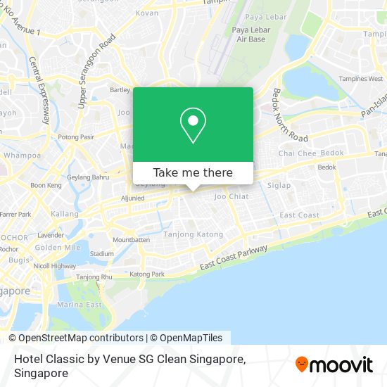 Hotel Classic by Venue SG Clean Singapore map