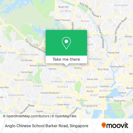 Anglo Chinese School Barker Road map