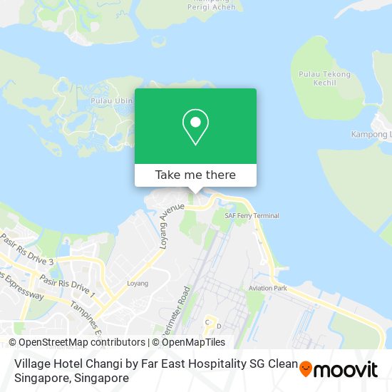 Village Hotel Changi by Far East Hospitality SG Clean Singapore地图