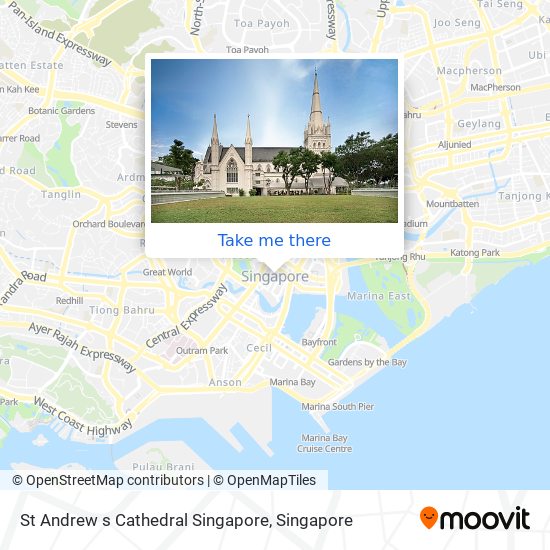 St Andrew s Cathedral Singapore map