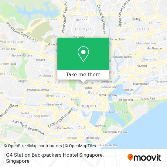 G4 Station Backpackers Hostel Singapore map