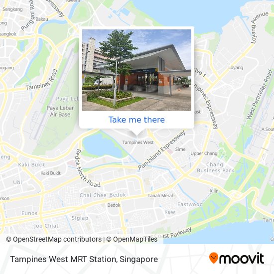 Tampines West MRT Station地图