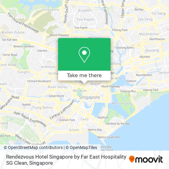 Rendezvous Hotel Singapore by Far East Hospitality SG Clean map