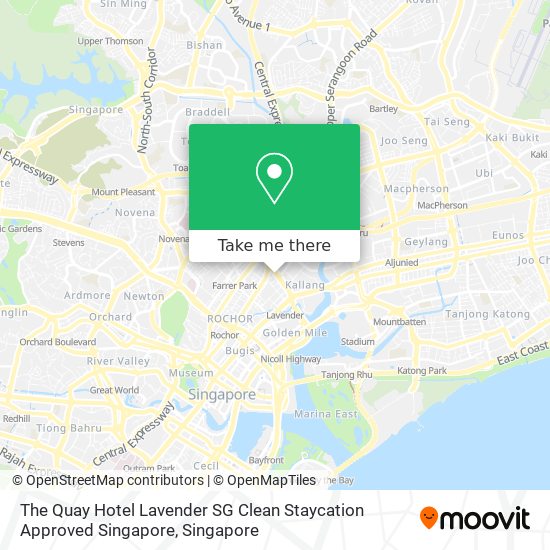 The Quay Hotel Lavender SG Clean Staycation Approved Singapore map