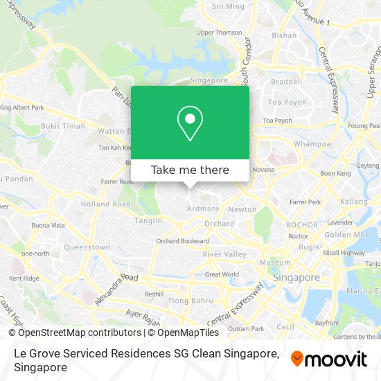 Le Grove Serviced Residences SG Clean Singapore map