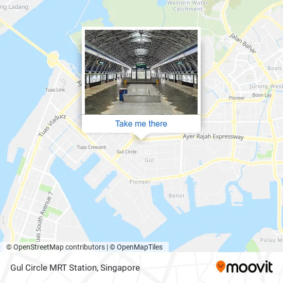 Gul Circle MRT Station map