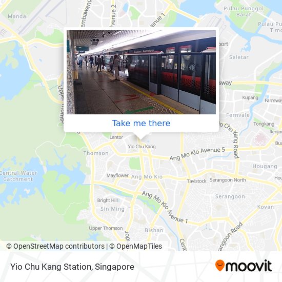 Yio Chu Kang Station map