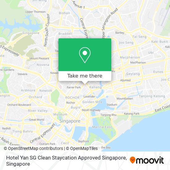 Hotel Yan SG Clean Staycation Approved Singapore map