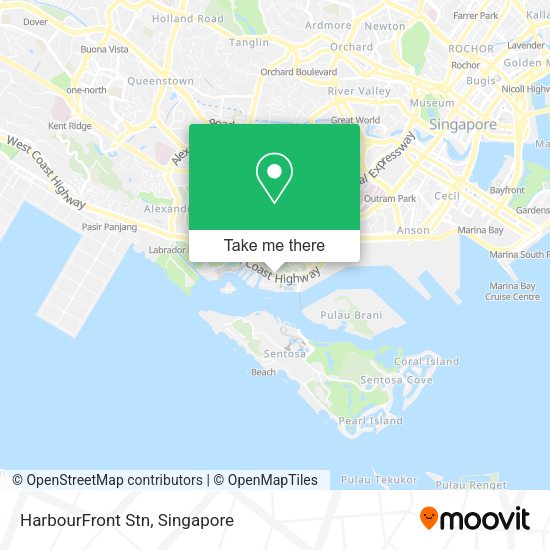 HarbourFront Stn map