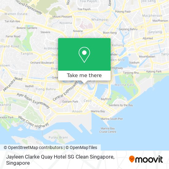 Jayleen Clarke Quay Hotel SG Clean Singapore map