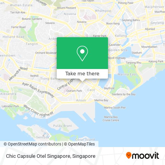 Chic Capsule Otel Singapore map