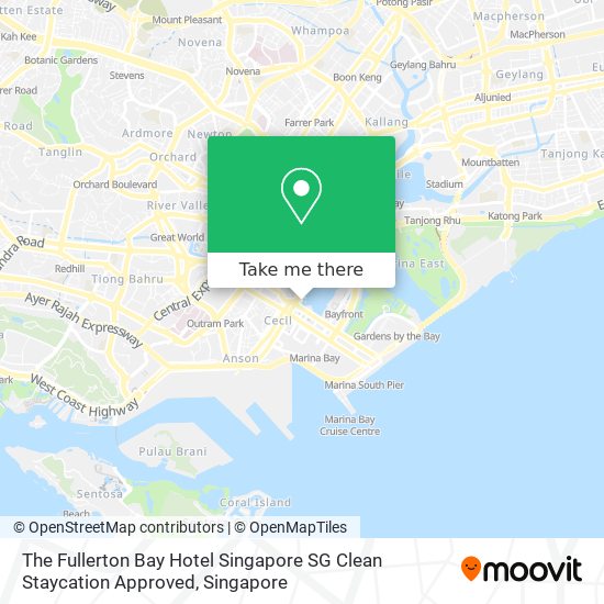 The Fullerton Bay Hotel Singapore SG Clean Staycation Approved map