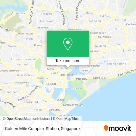 Golden Mile Complex Station map