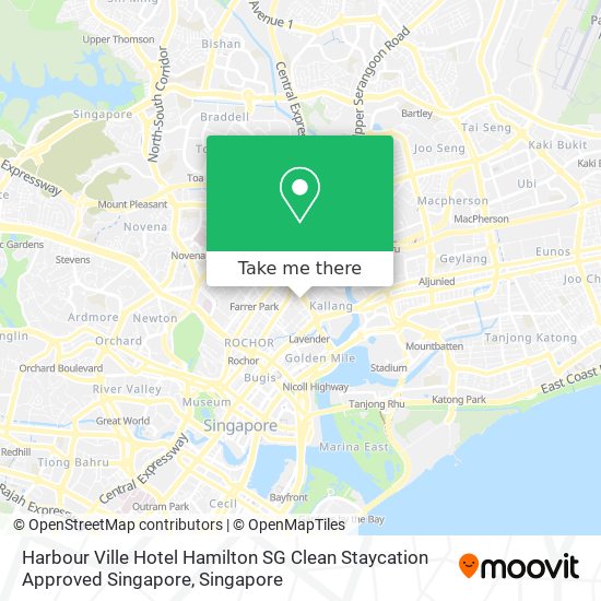 Harbour Ville Hotel Hamilton SG Clean Staycation Approved Singapore map