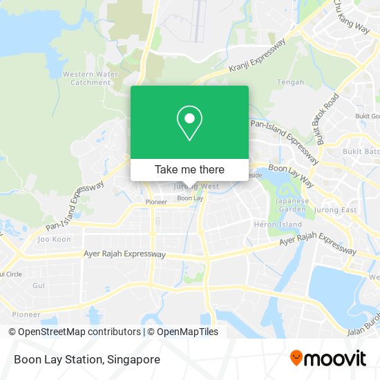 Boon Lay Station map