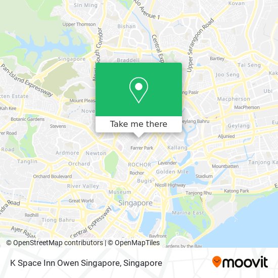 K Space Inn Owen Singapore map