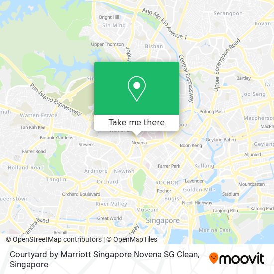 Courtyard by Marriott Singapore Novena SG Clean map