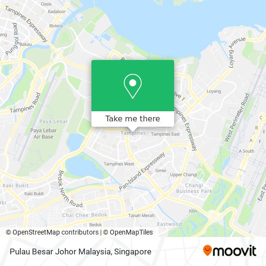 Pulau Besar Johor Malaysia map