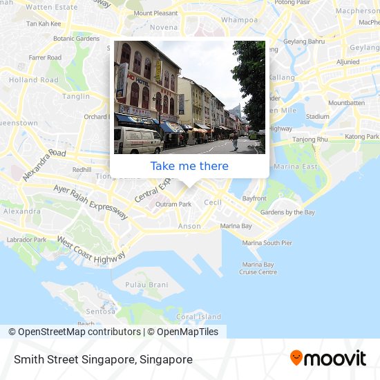 Smith Street Singapore map