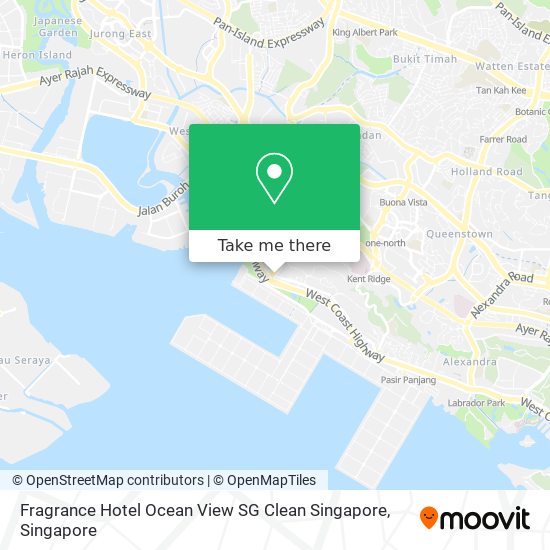 Fragrance Hotel Ocean View SG Clean Singapore map