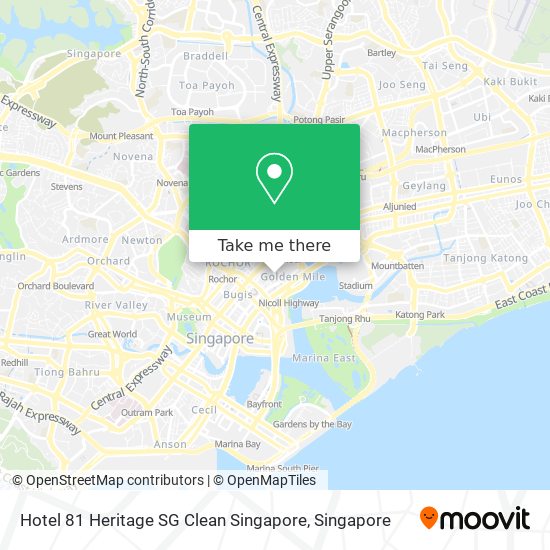 Hotel 81 Heritage SG Clean Singapore map