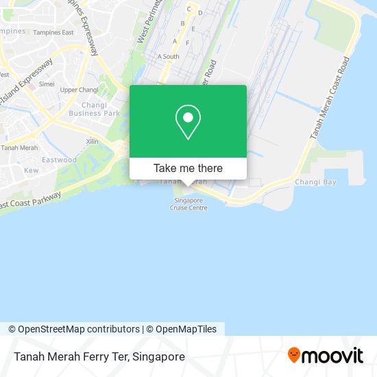 Tanah Merah Ferry Ter map