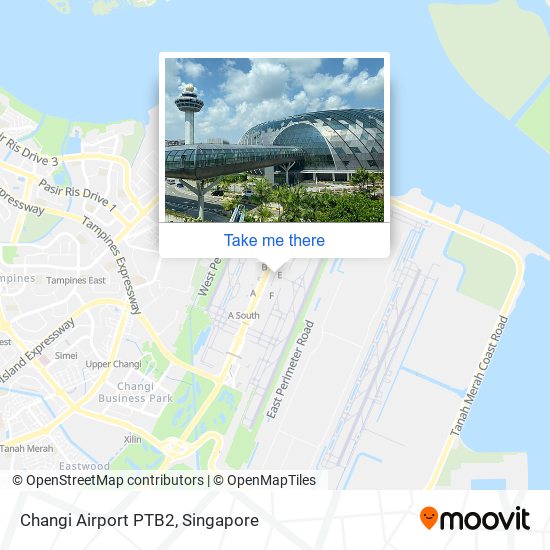 Changi Airport PTB2 map