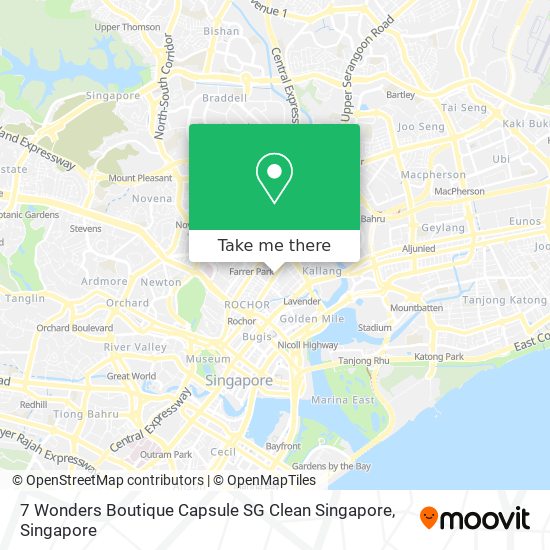 7 Wonders Boutique Capsule SG Clean Singapore map