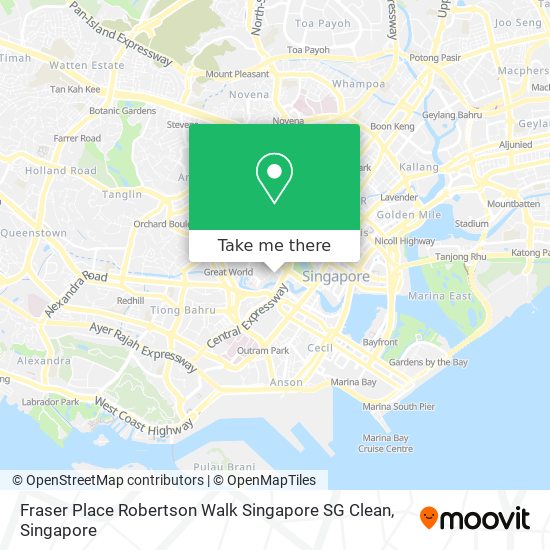 Fraser Place Robertson Walk Singapore SG Clean map