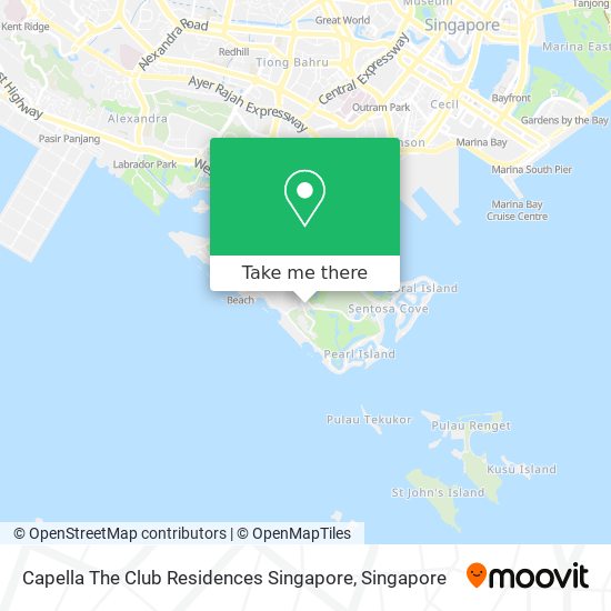 Capella The Club Residences Singapore map