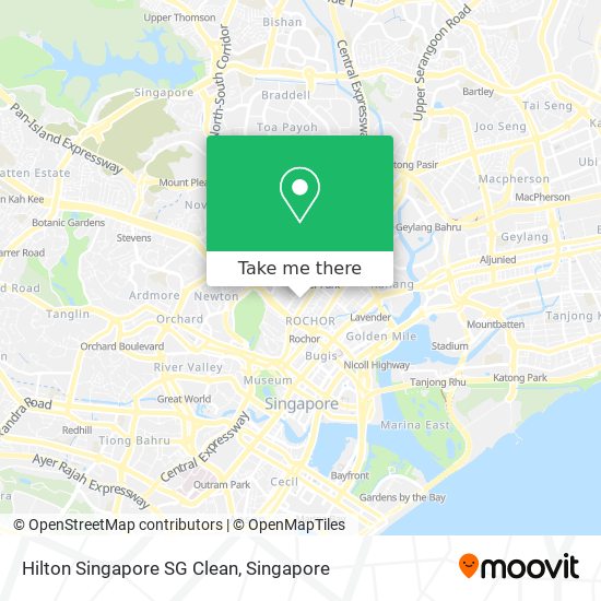 Hilton Singapore SG Clean map