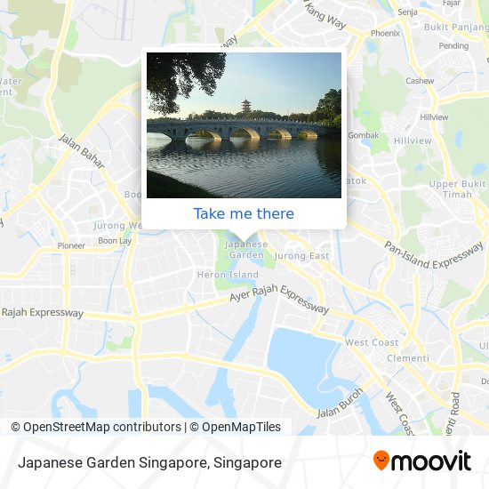 Japanese Garden Singapore map