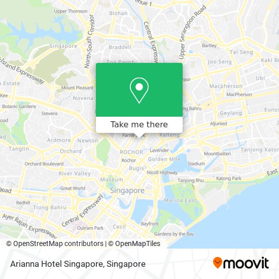 Arianna Hotel Singapore map