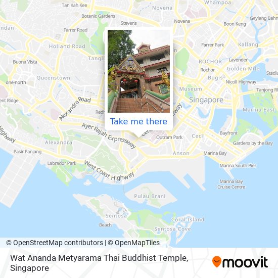 Wat Ananda Metyarama Thai Buddhist Temple地图